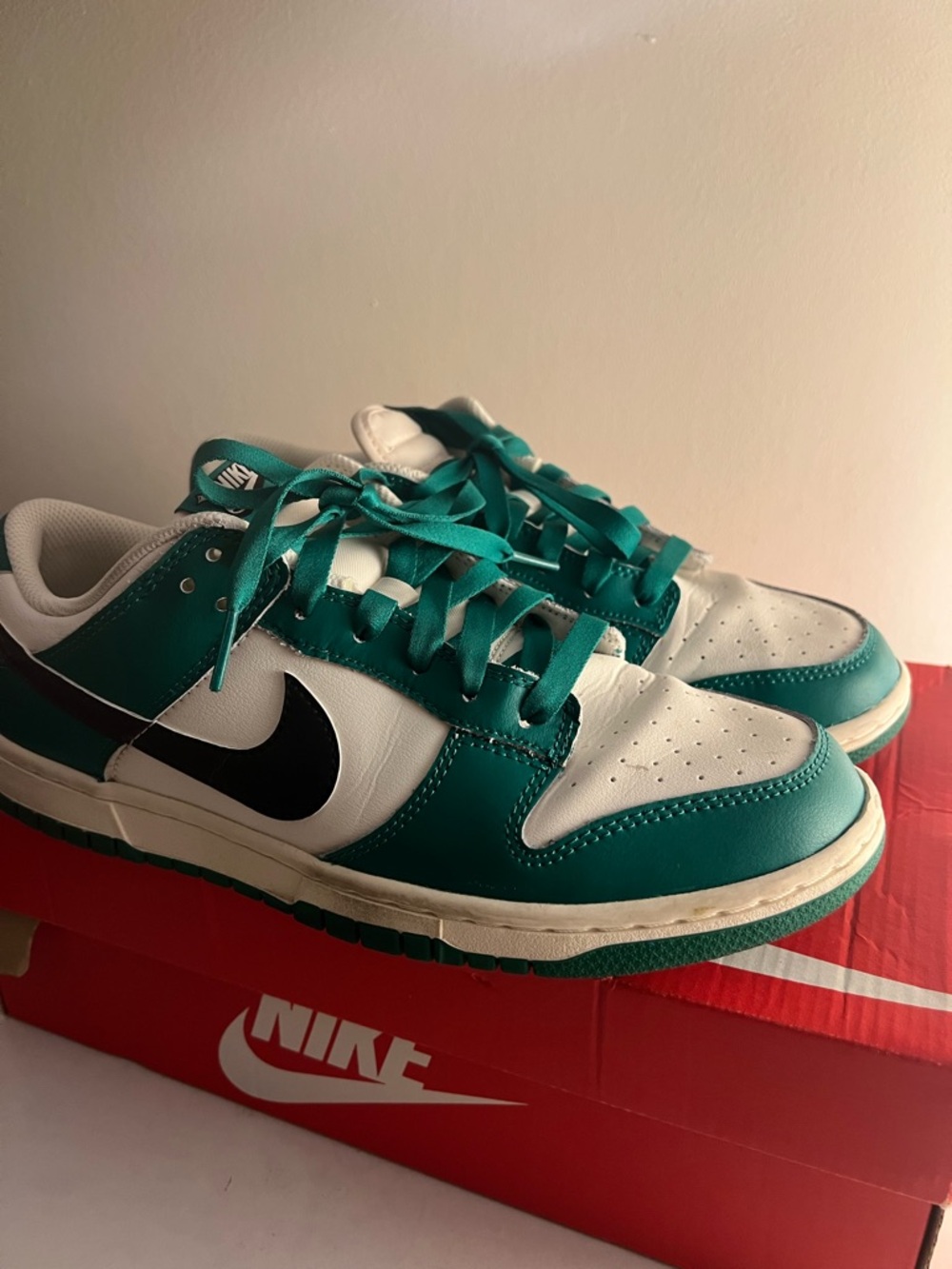 Nike Low-Top Sneakers in Teal, White & Black